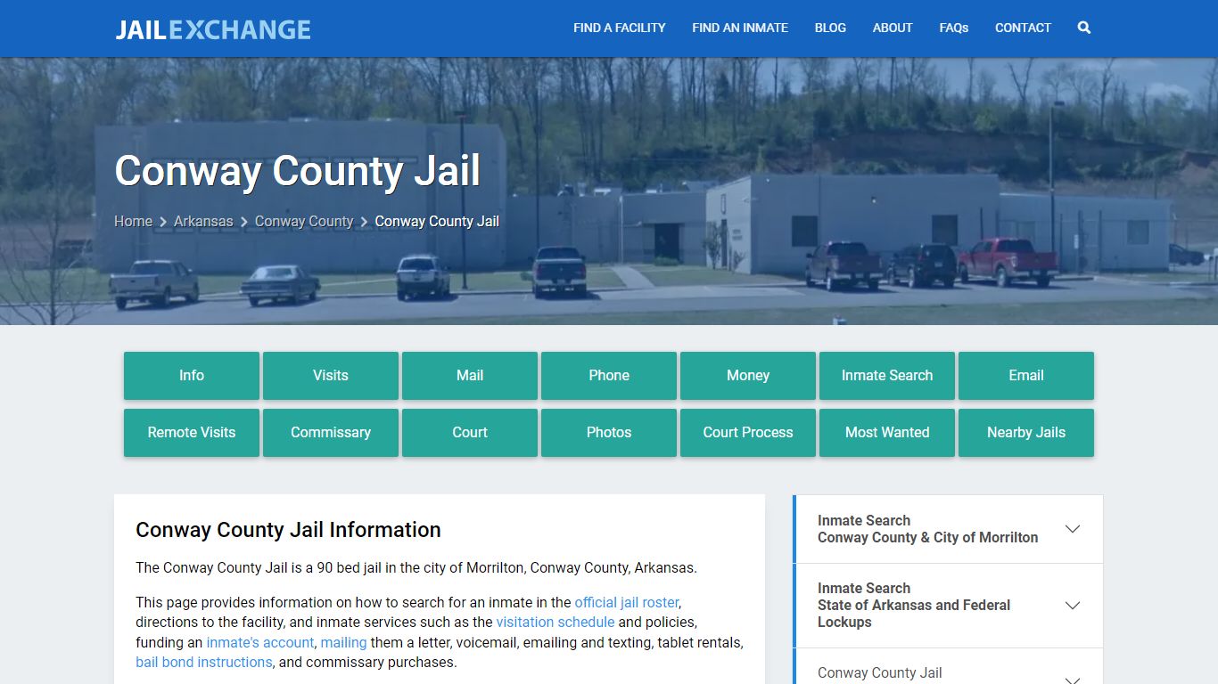 Conway County Jail, AR Inmate Search, Information